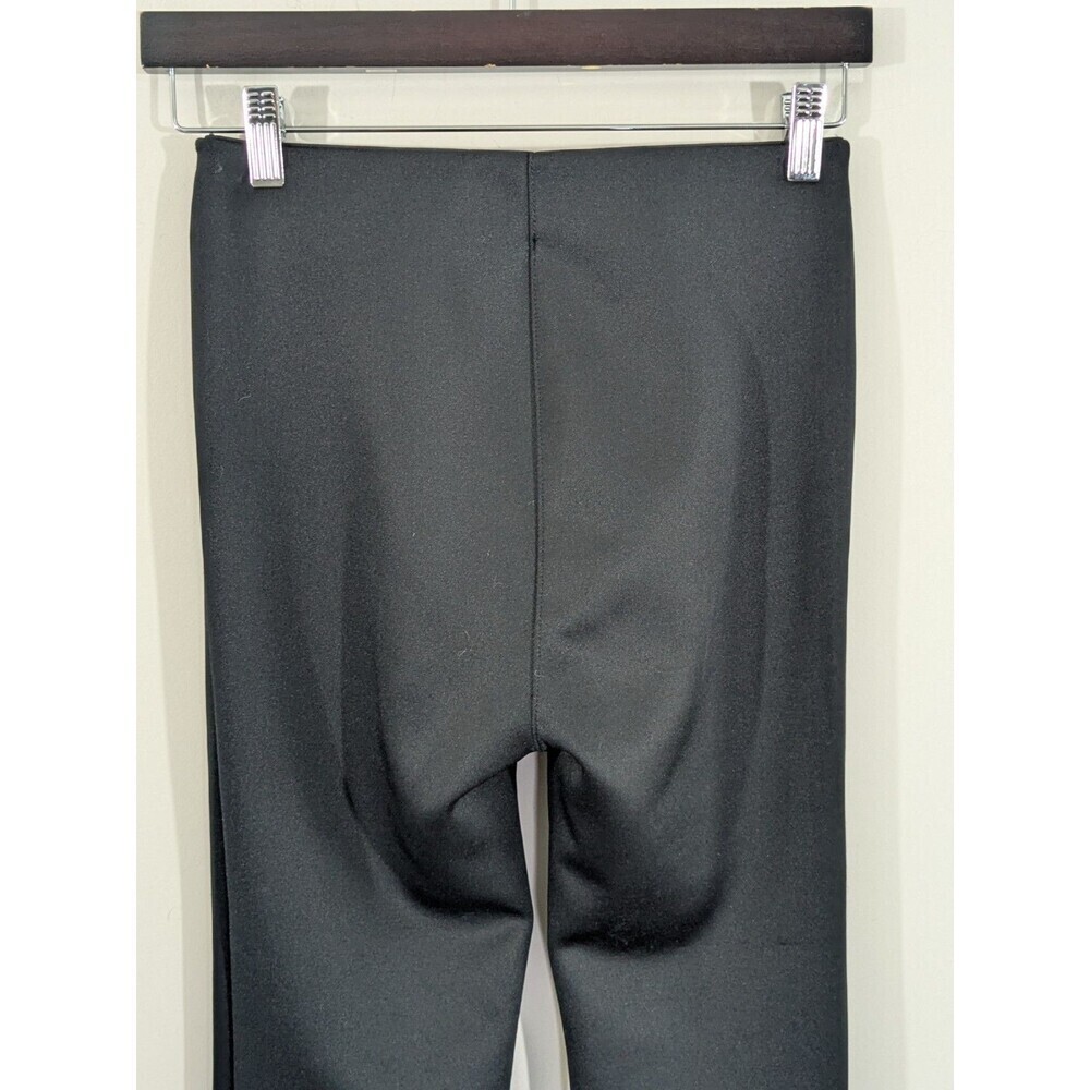SPRWMN Scuba Crop Flare Pants Black Thick Zipper Waist Sz S Sexy Designer City - Picture 6 of 7